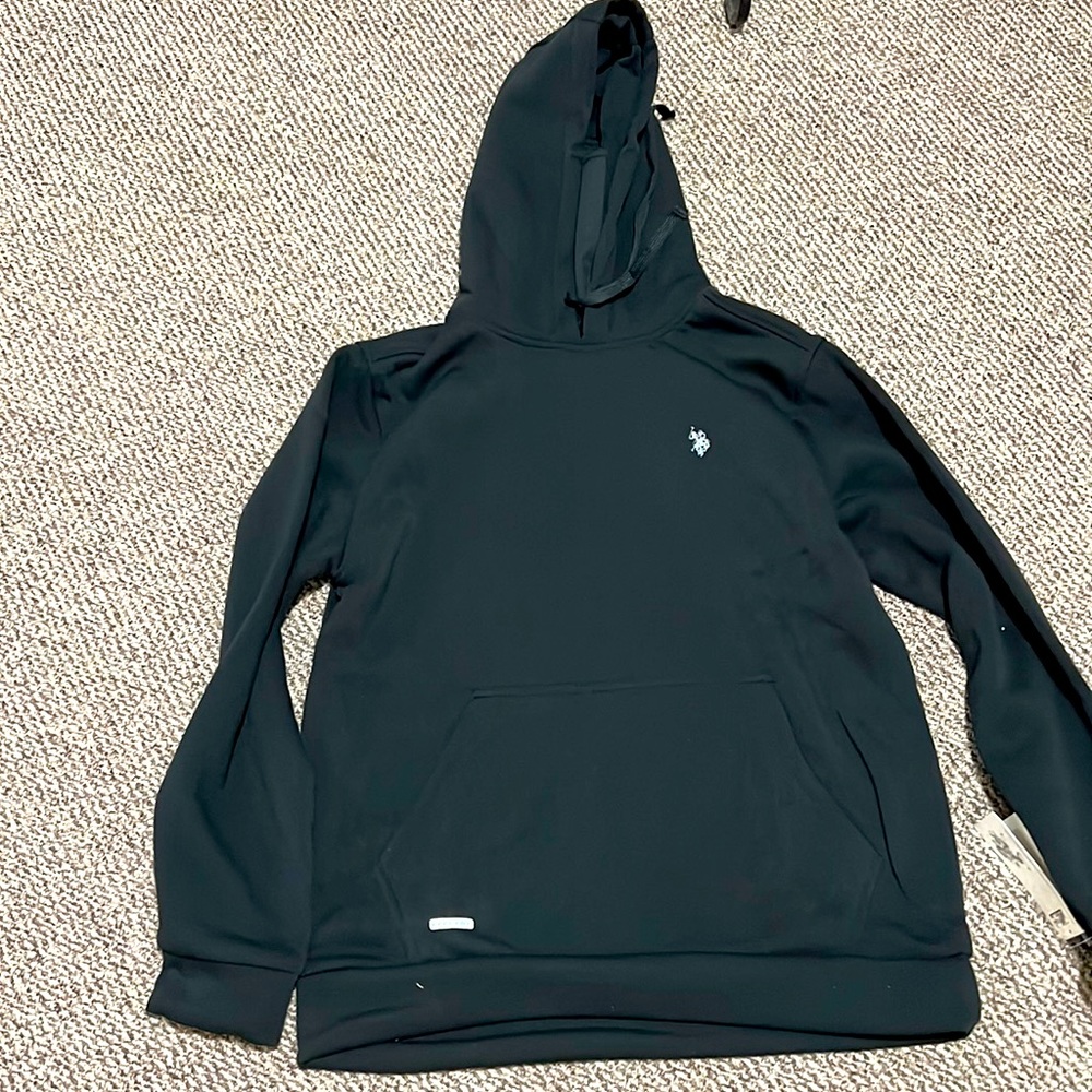NWT US Polo Assn feel dry hoodie in black size M